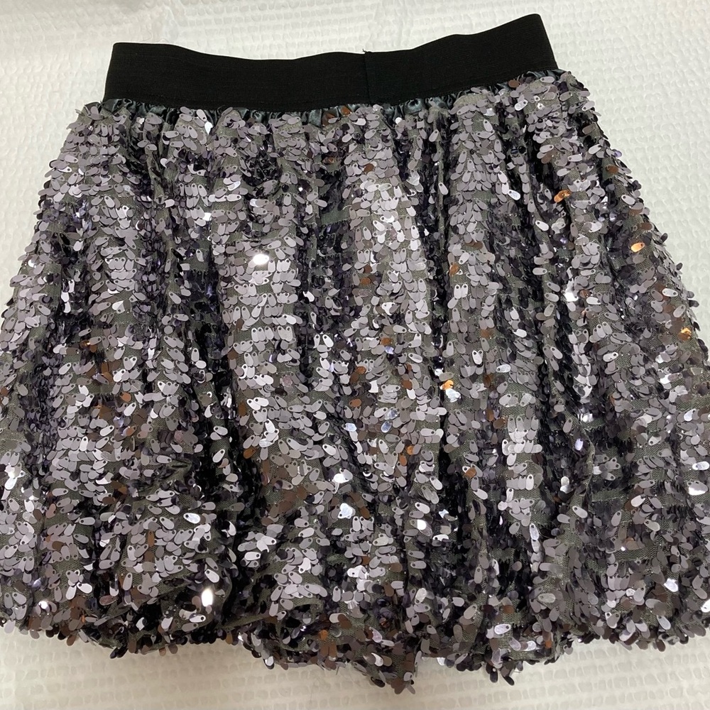 Sequin Black and Silver Skirt for girl size 10